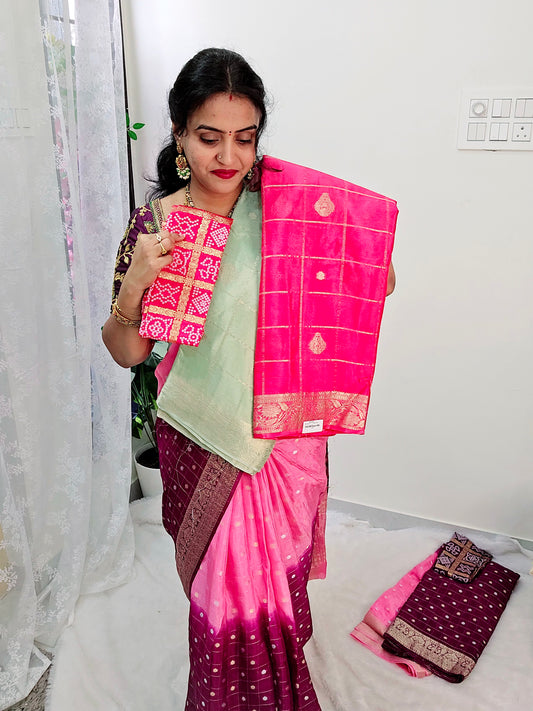 Saree un stiched blouse code SLS435