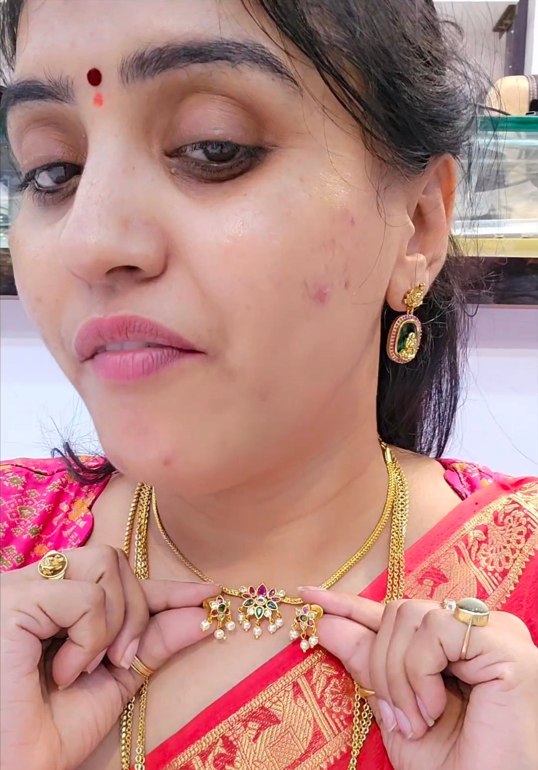 Neck set with earrings code SLS 833J