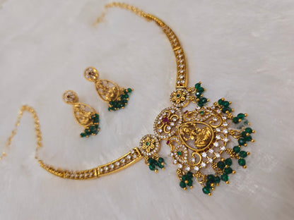Green kanti neck set code SLS 366 J