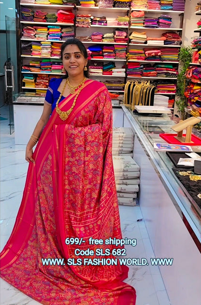 Saree un stitch blouse code SLS 682