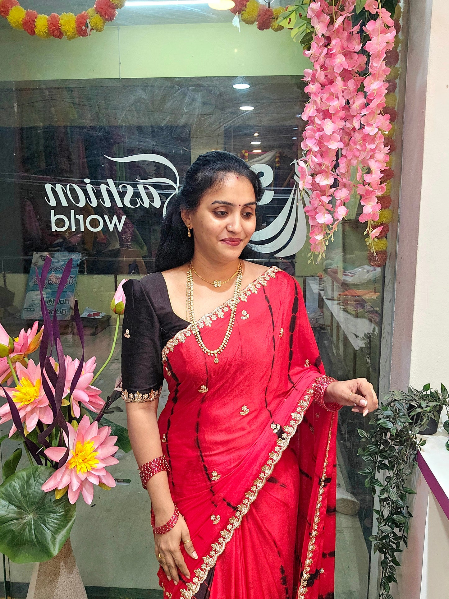 Saree un stiched blouse - SLS71