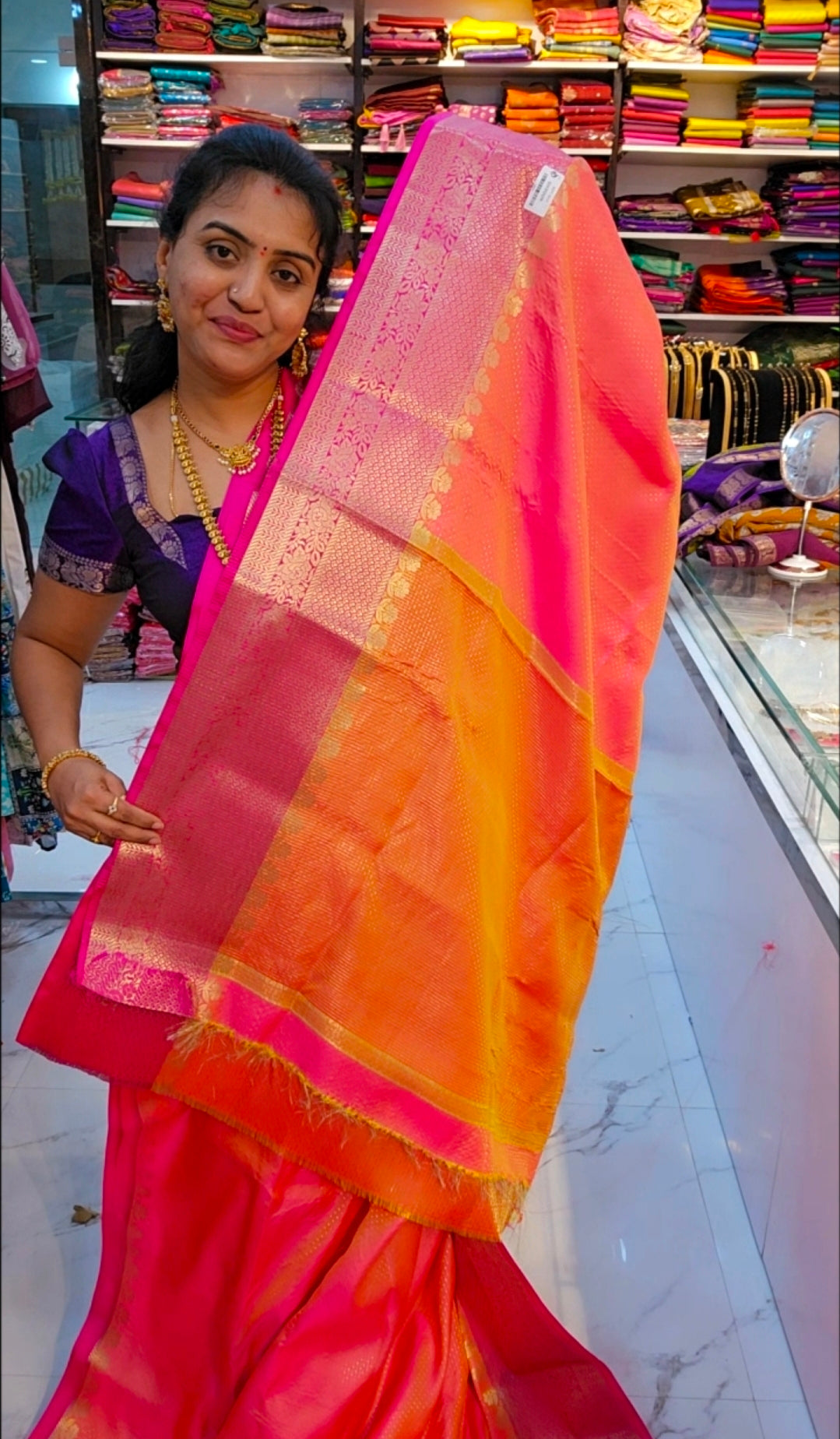 Saree un stiched blouse code SLS 542