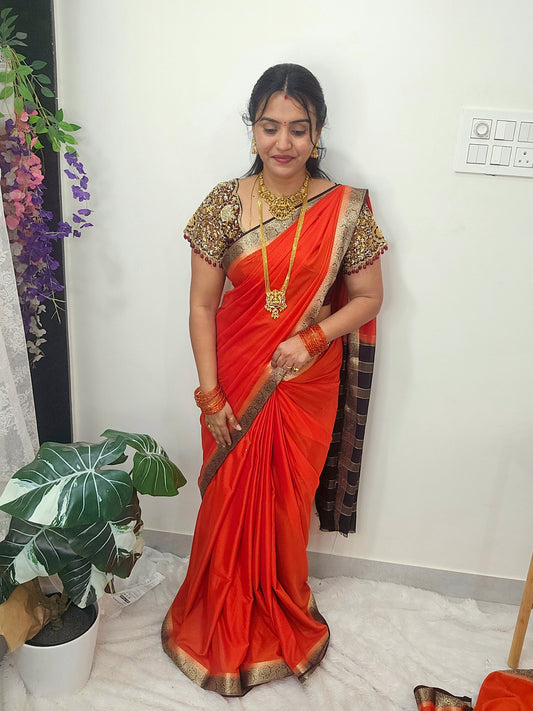 Saree un stiched blouse code SLS 572
