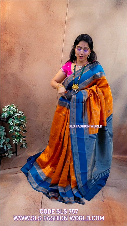 Saree un stiched blouse code SLS 757
