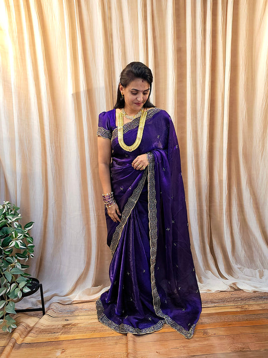 Saree un stiched blouse code SLS 773