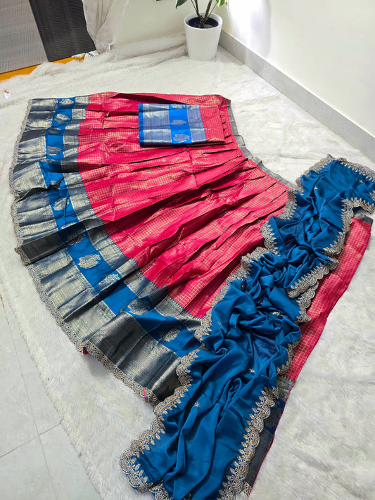Sami stiched Lehanga set  code SLS 601