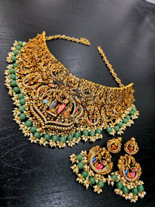 Srinivasa Kalyanam CHOKER with earrings code SLS 443J