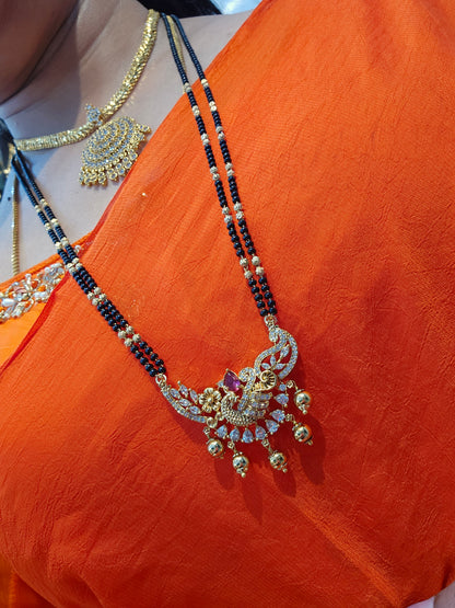Long black beads code SLS 759J