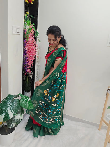 Saree un stiched blouse Code SLS 244