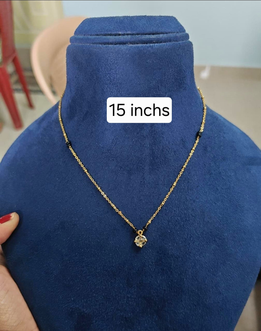 Short Black beads Code SLS 290 J