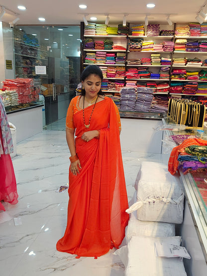 Saree un stiched blouse code SLS 631