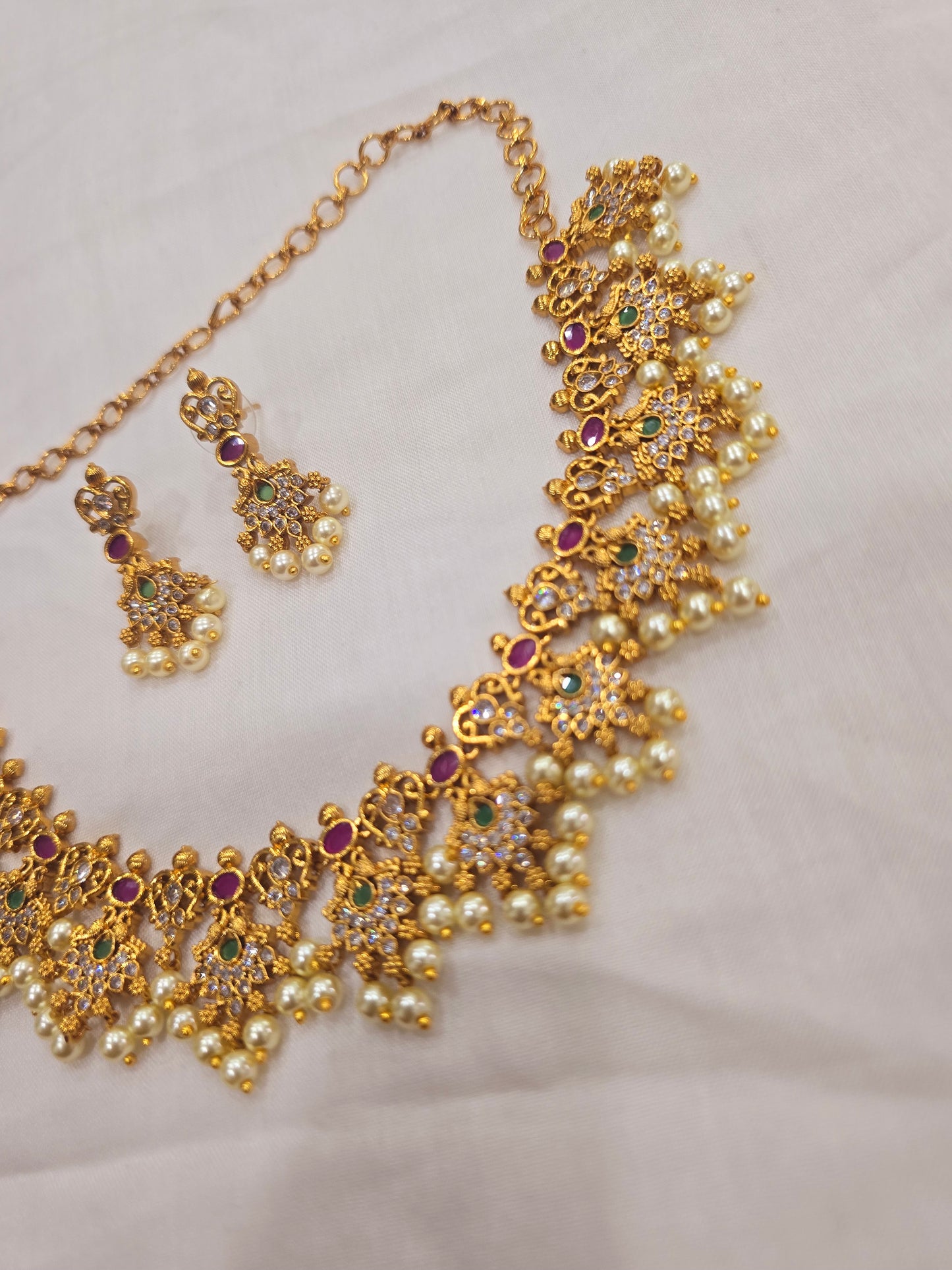 Neck set with earrings Code SLS 329J