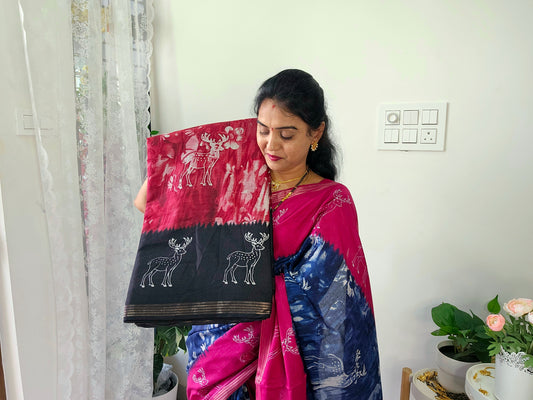 Saree un stiched blouse code SLS 514