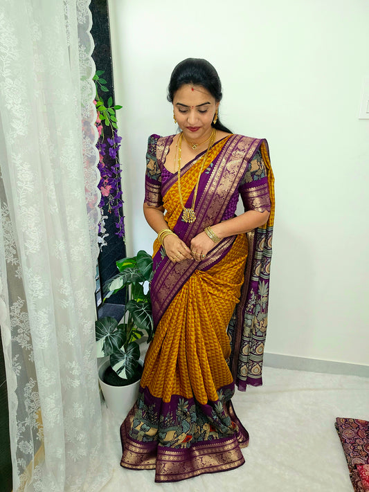 Saree un stiched blouse code SLS 586