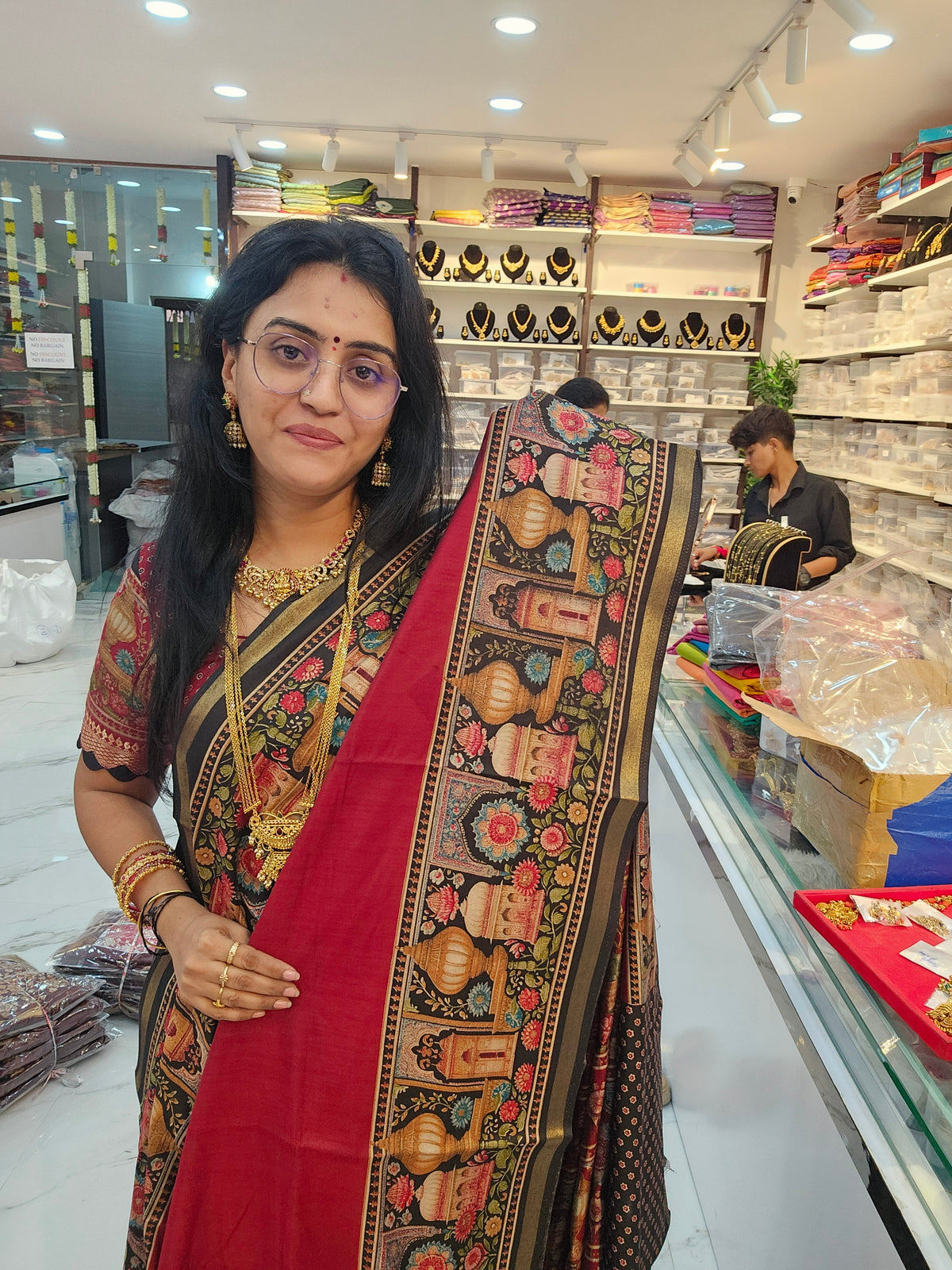 Saree un stiched blouse code SLS 732