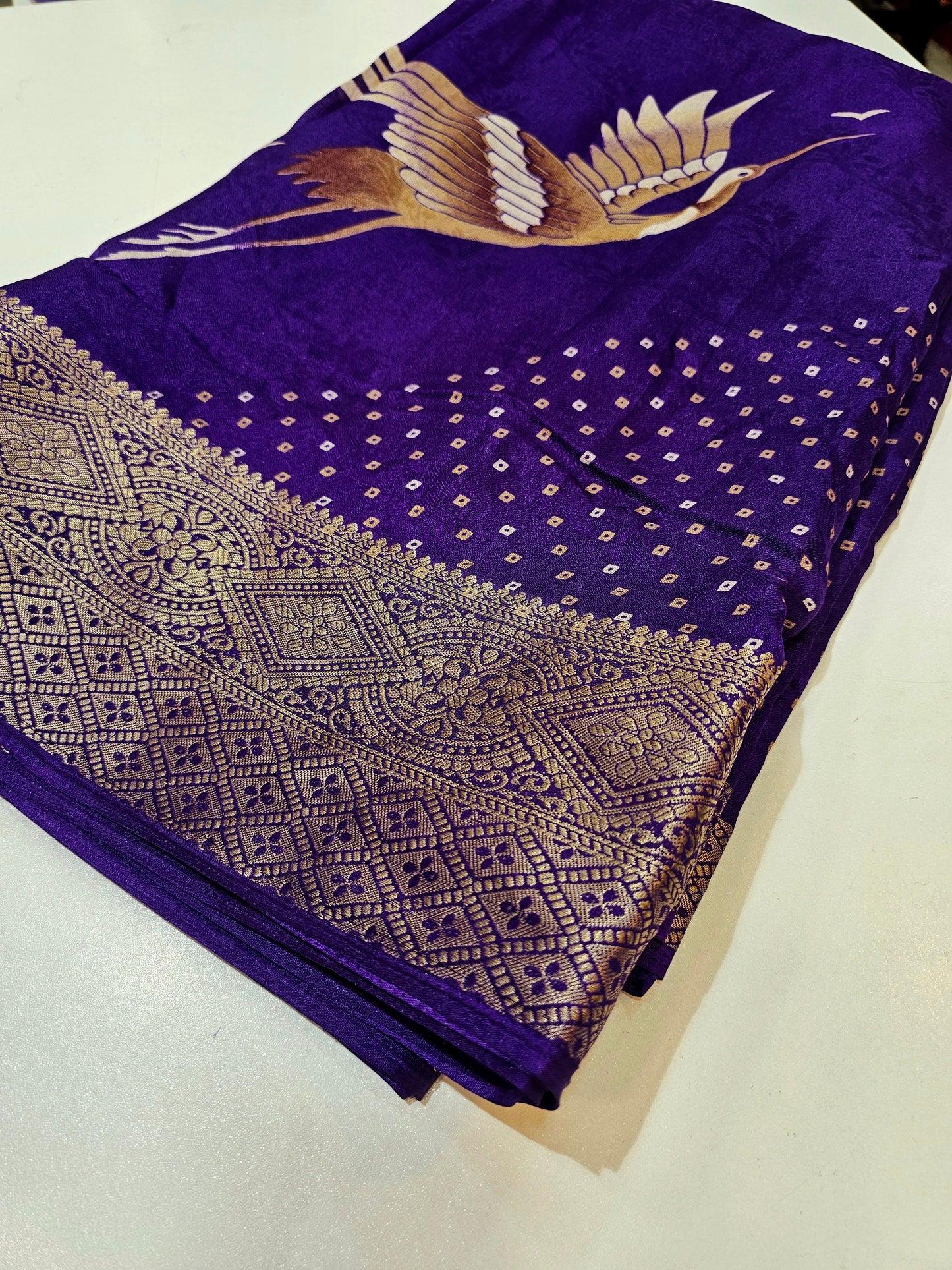 Saree un stiched blouse code SLS 475