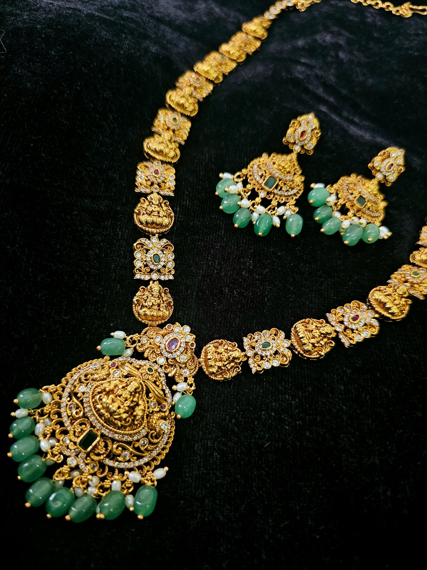 Long set with earrings code SLS 599J