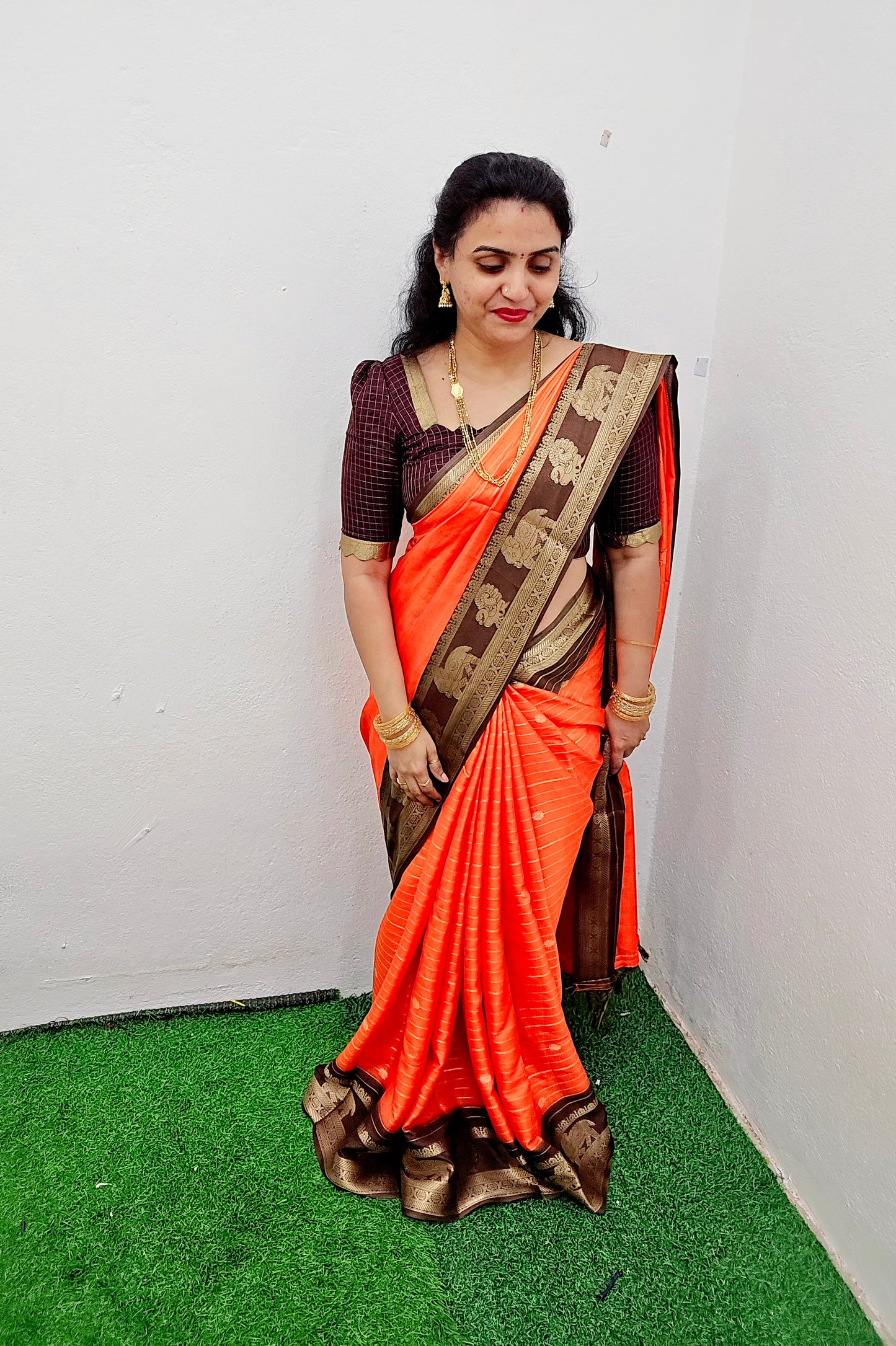 Saree un stiched blouse code SLS 403