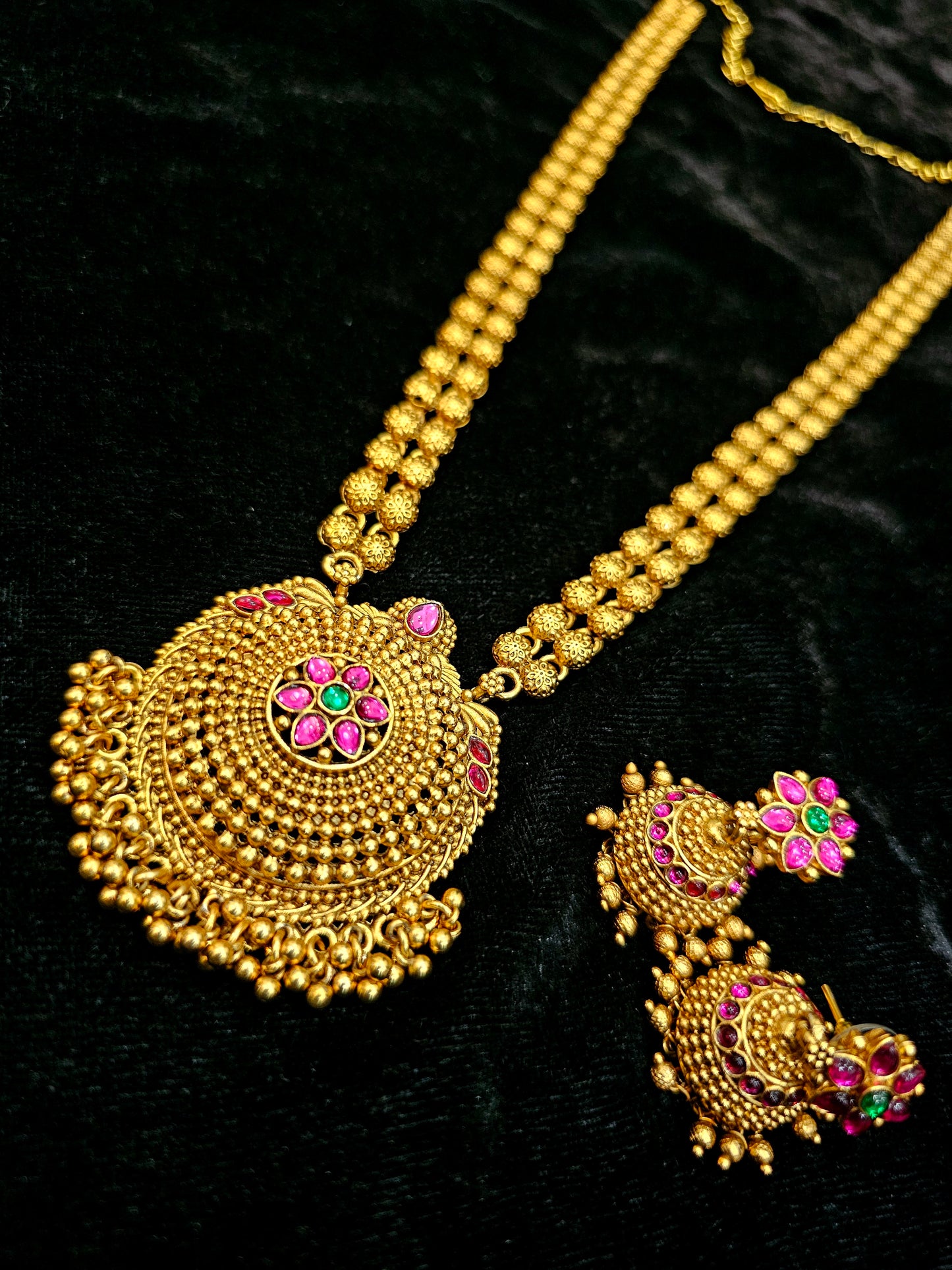 Long set with earrings code SLS 703J