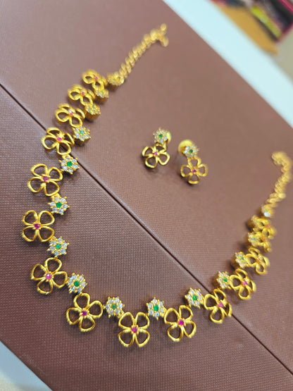 Neck set with earrings Code SLS282J