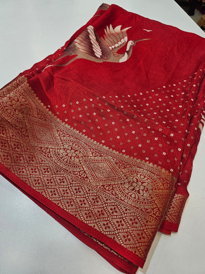 Saree un stiched blouse code SLS 475