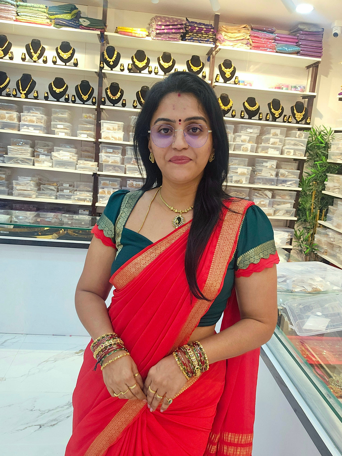 Saree un stiched blouse code SLS 729