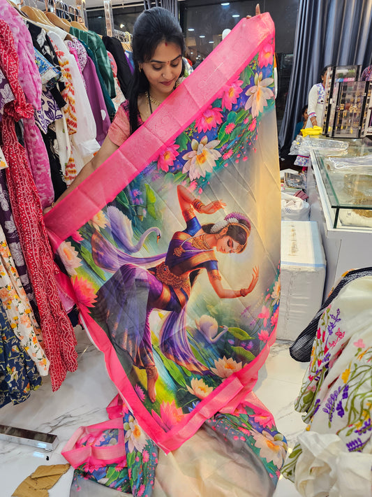 Saree un stiched blouse code SLS 564