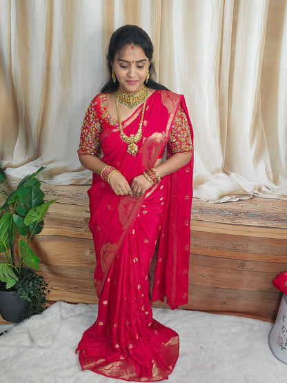 Saree un stiched blouse code SLS