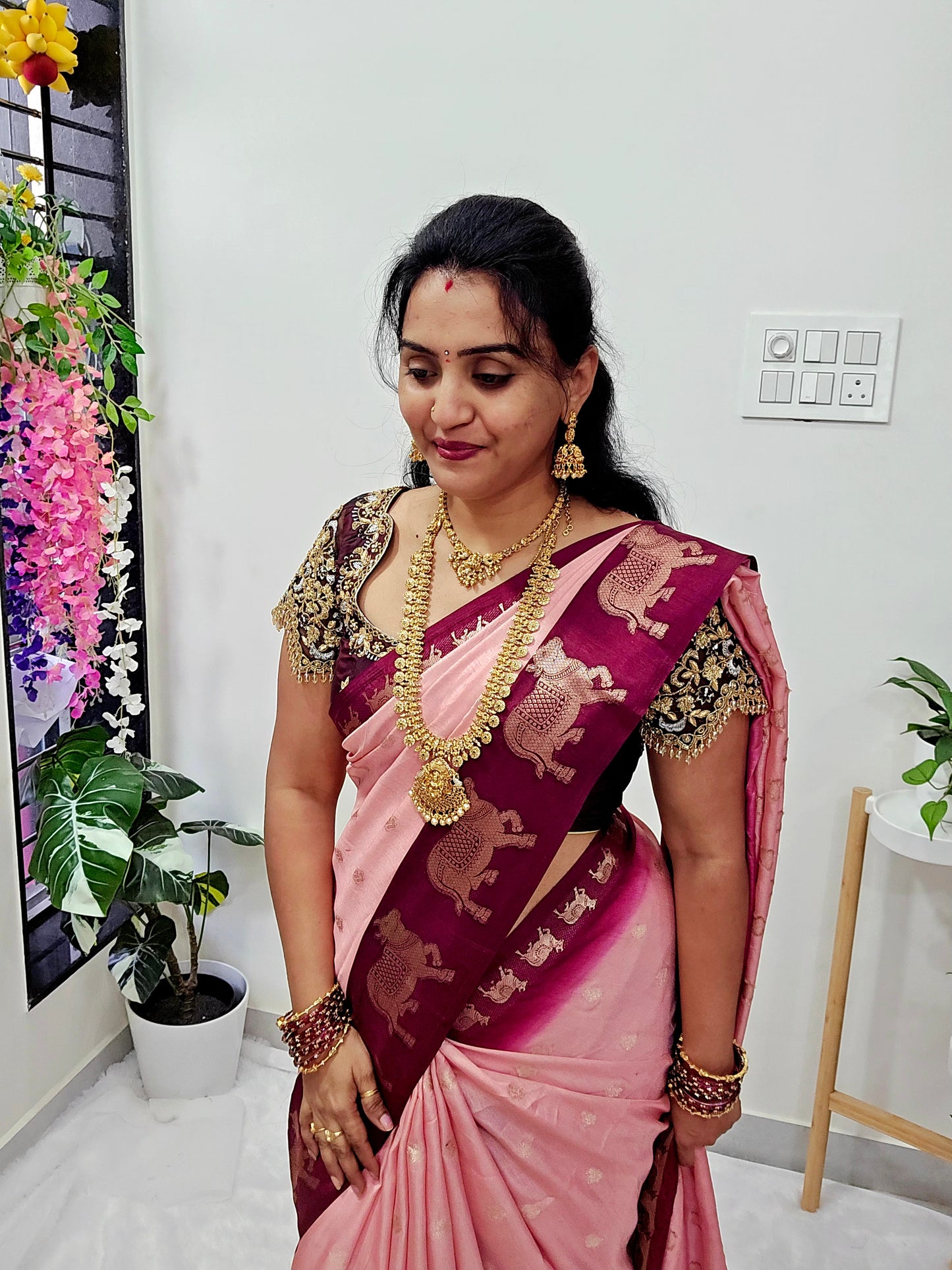 Saree un stiched blouse code SLS 393