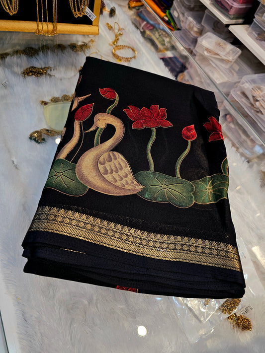Saree un stiched blouse code SLS 277