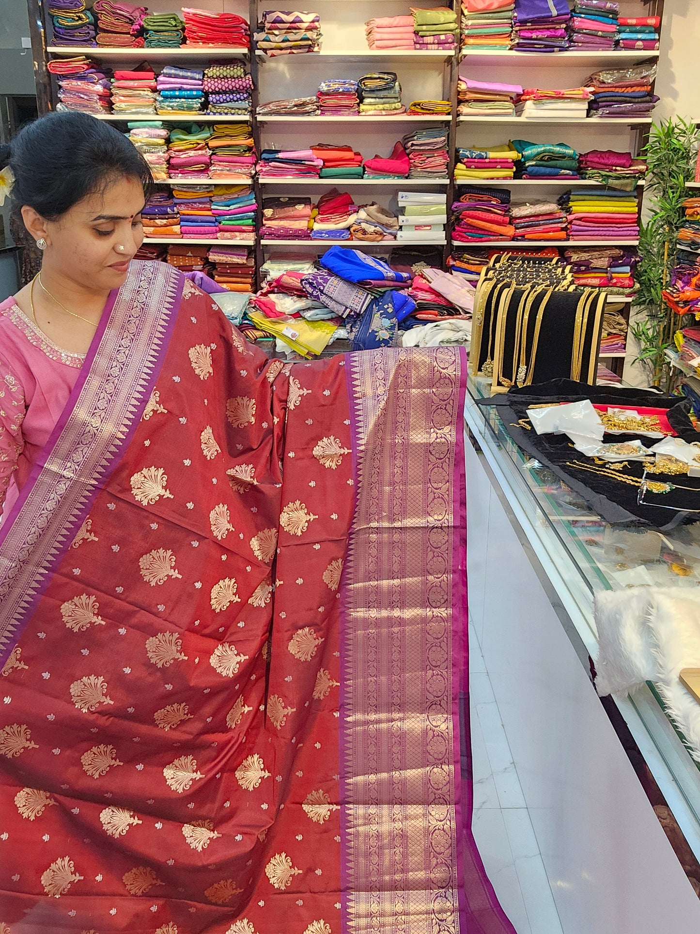Saree un stiched blouse code SLS 16