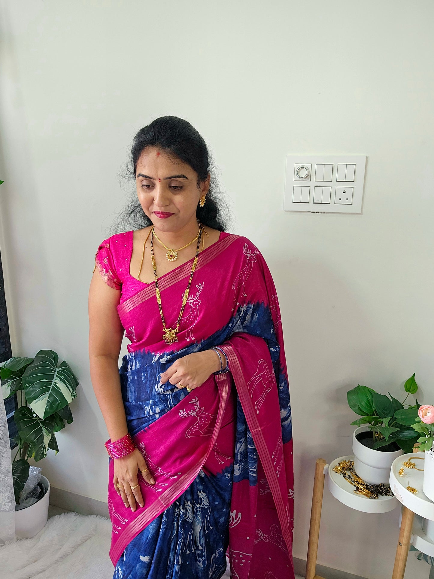 Saree un stiched blouse code SLS 514