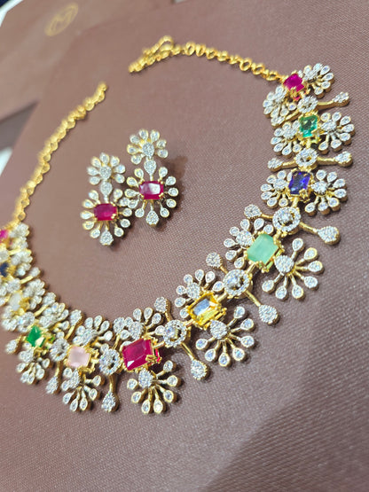 Neck set with earrings Code SLS 267J