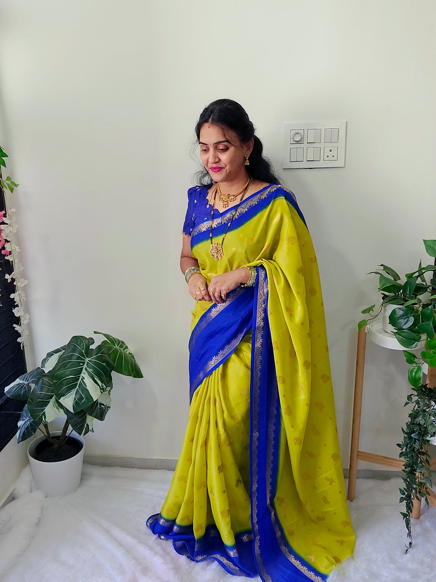 Saree un stiched blouse code SLS 313