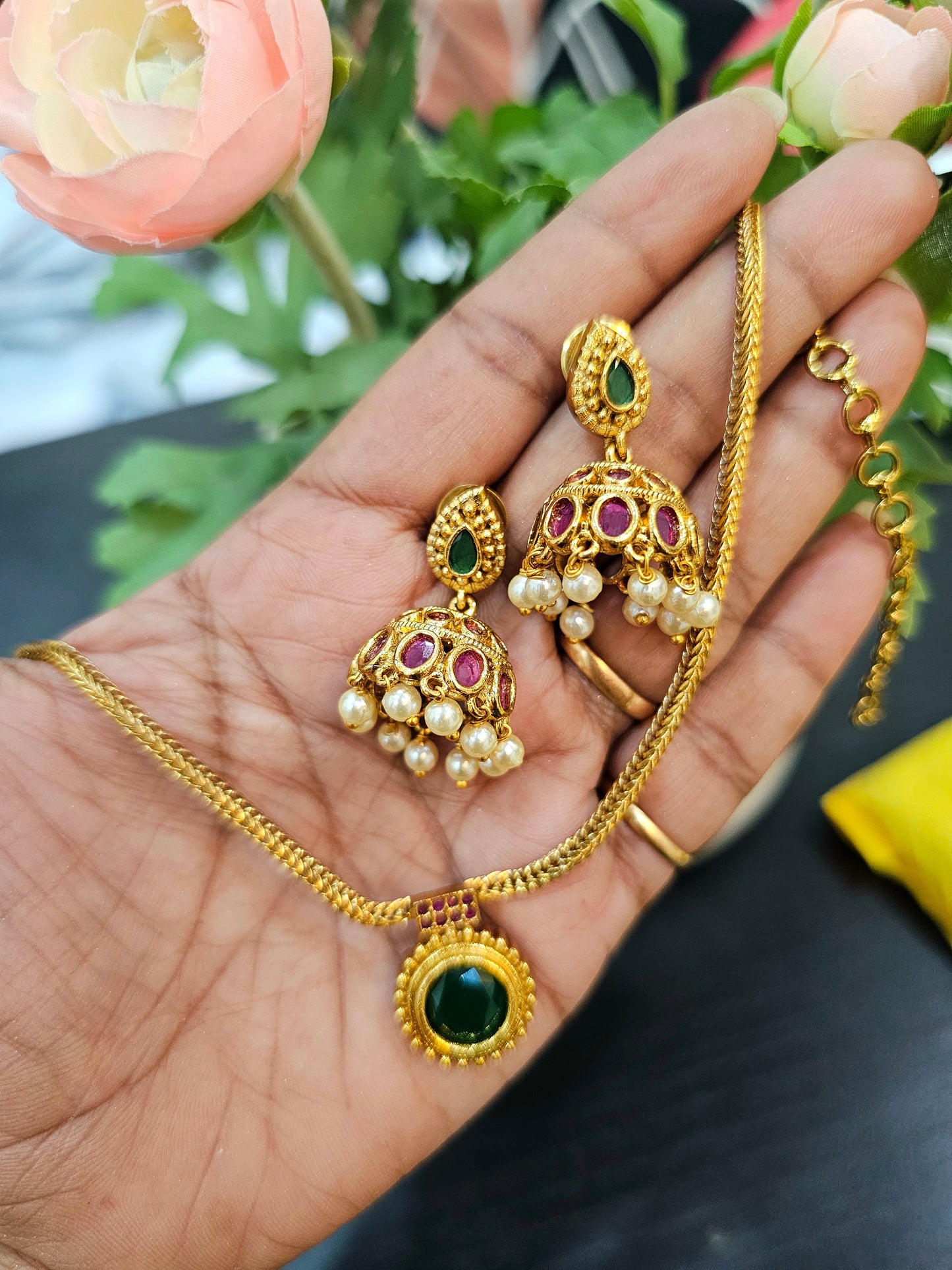 Neck set with earrings code SLS 547J