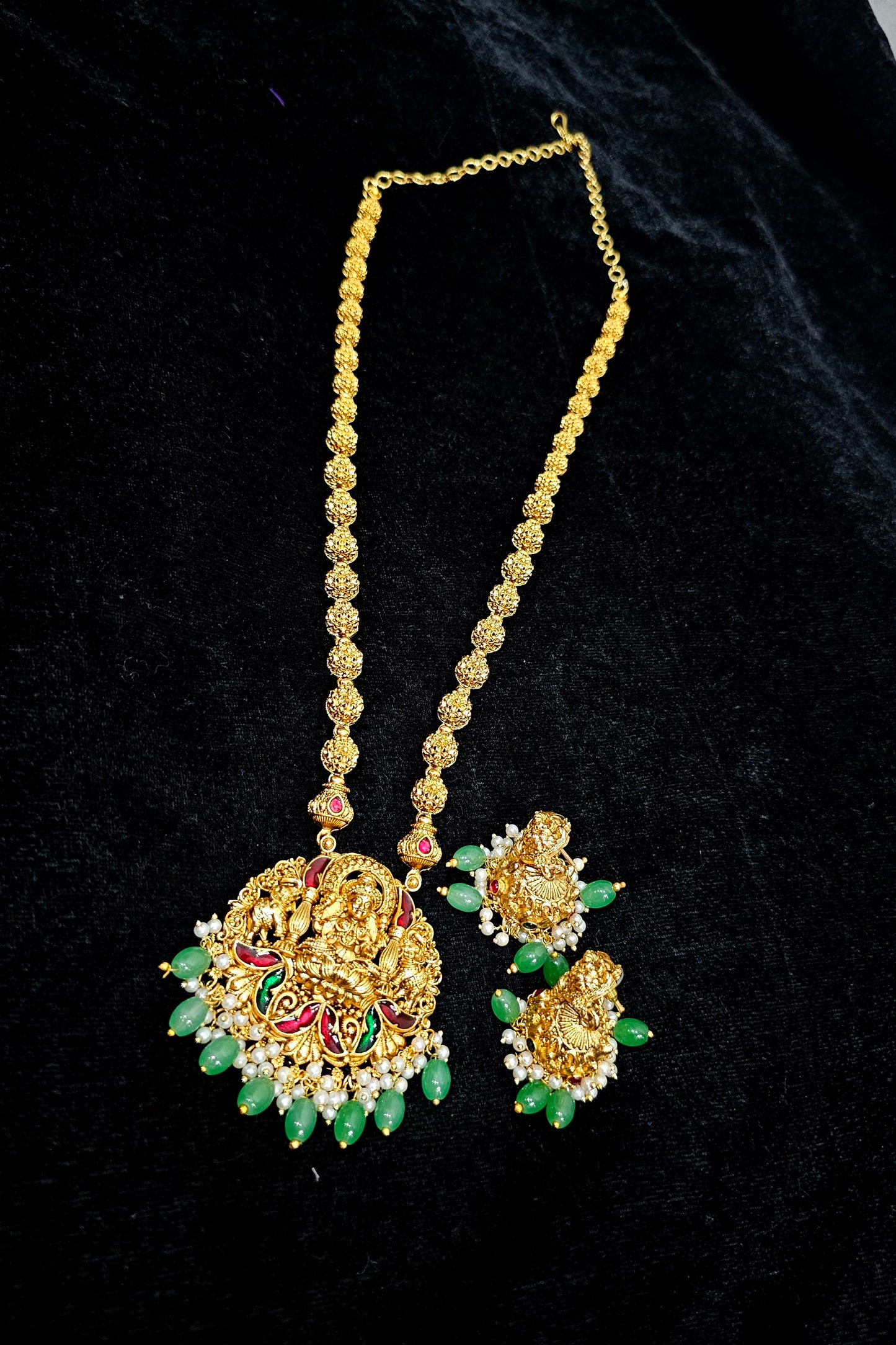 Long set with earrings code SLS 723J