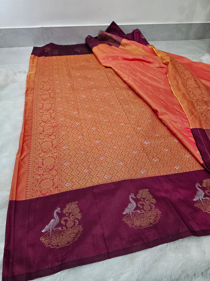 Saree un stiched blouse code SLS 580