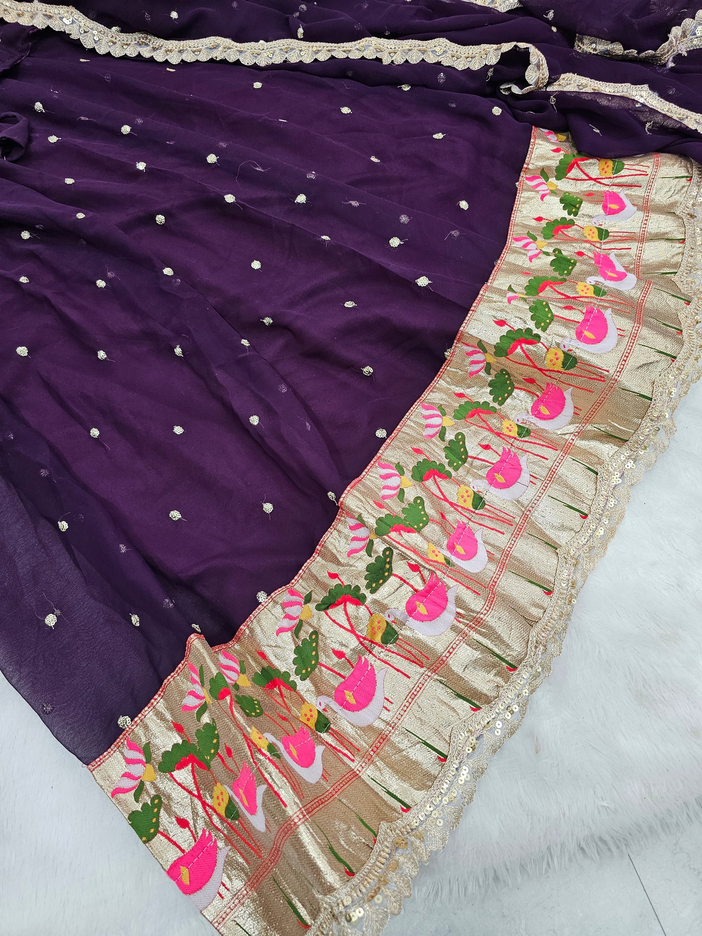 full stitches free size lehenga  code SLS 587
