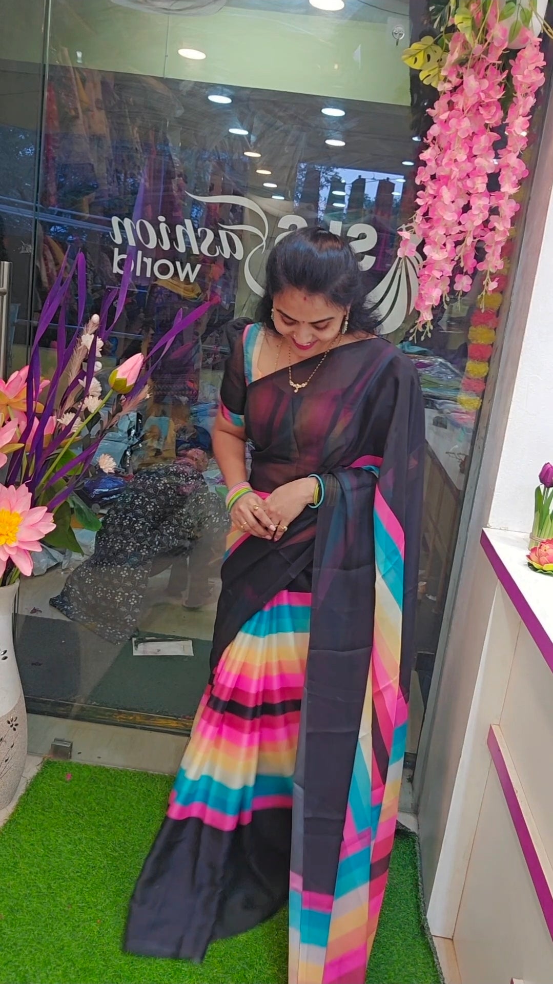 Saree un stiched blouse code SLS 451