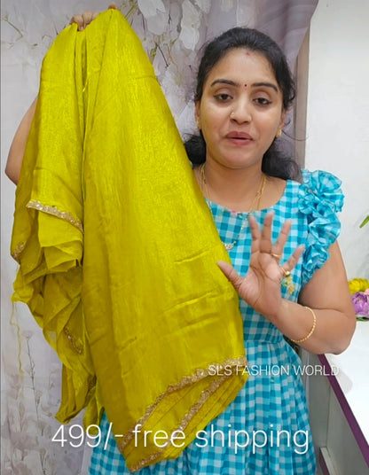 Ugadi offer sale Saree un stiched blouse code SLS 502