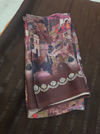 Saree un stiched blouse code SLS 261