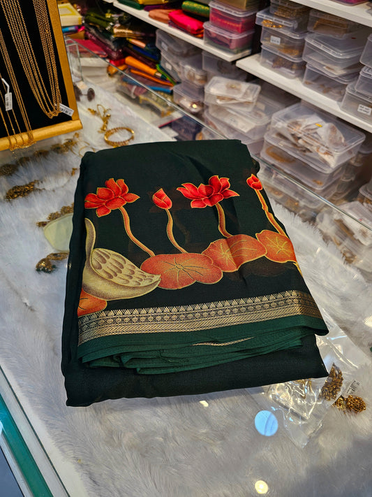 Saree un stiched blouse code SLS 277