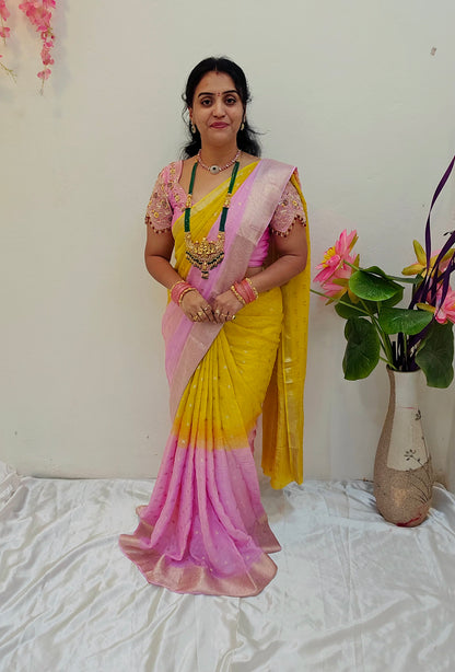 Saree un stiched blouse code SLS 306