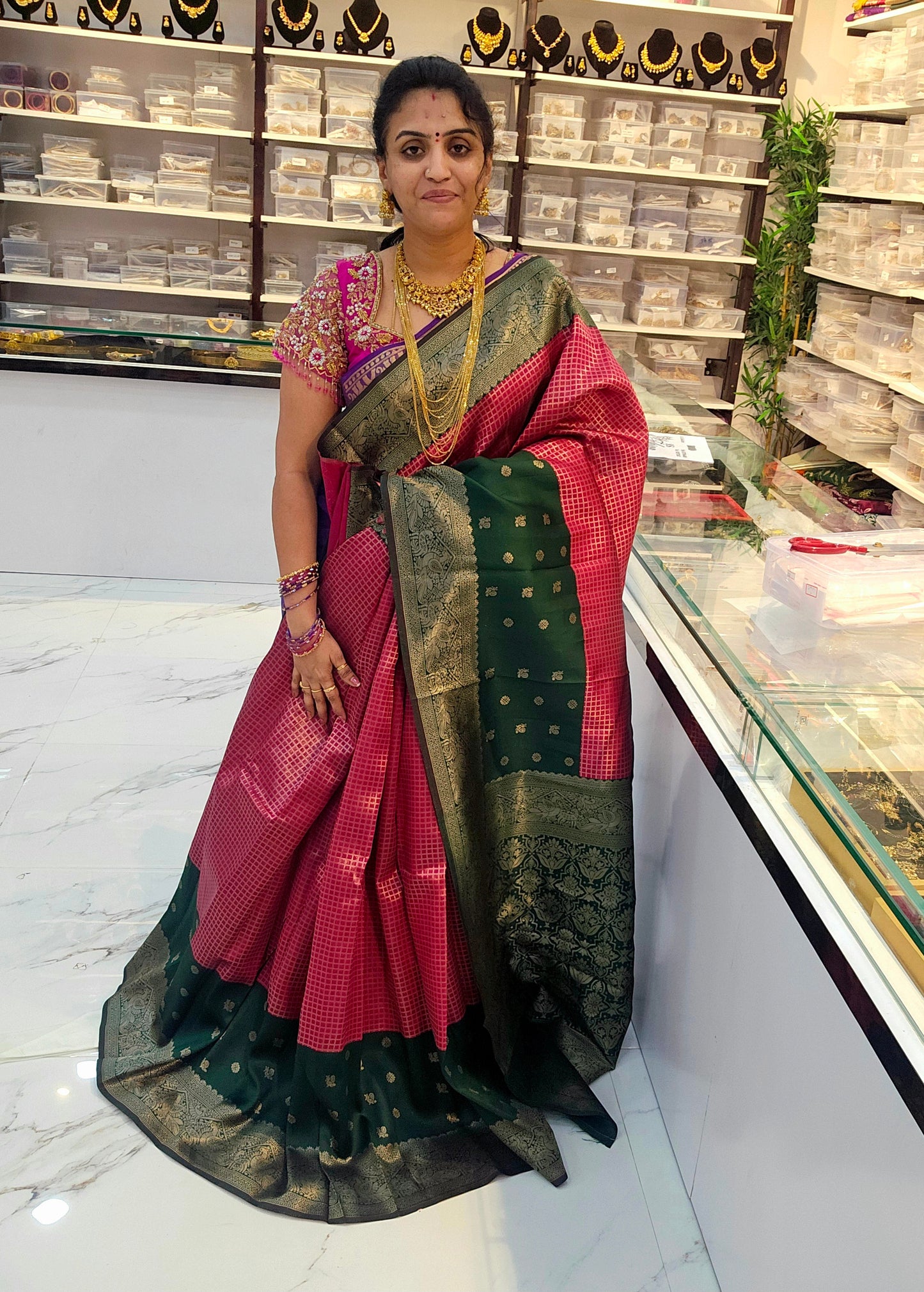 Saree un stiched blouse code SLS 718