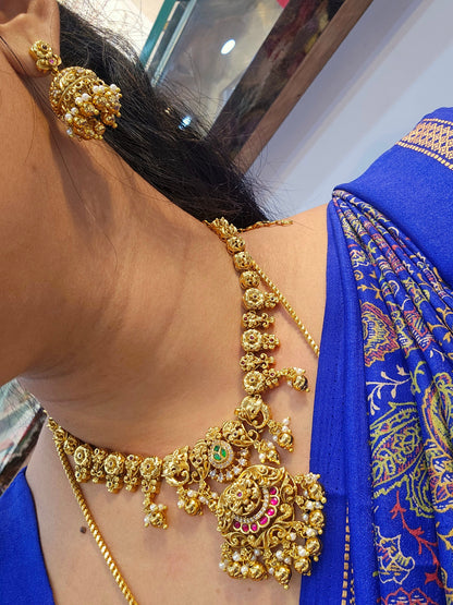 Jadavu  Neck set with earinges code SLS 830J