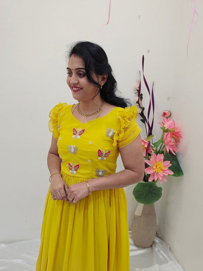 Maggom work Frock code SLS 273