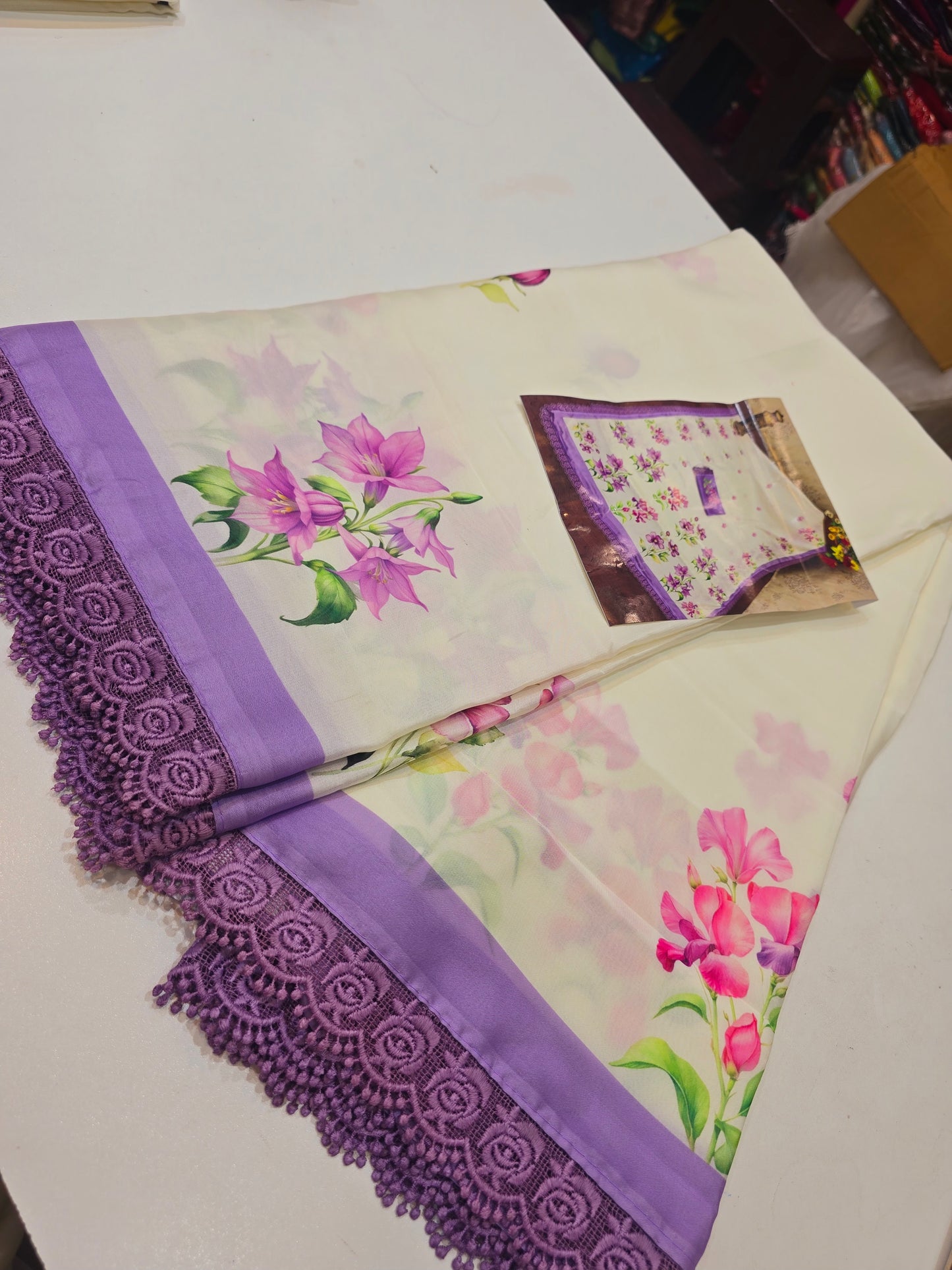 Saree un stiched blouse code SLS 274
