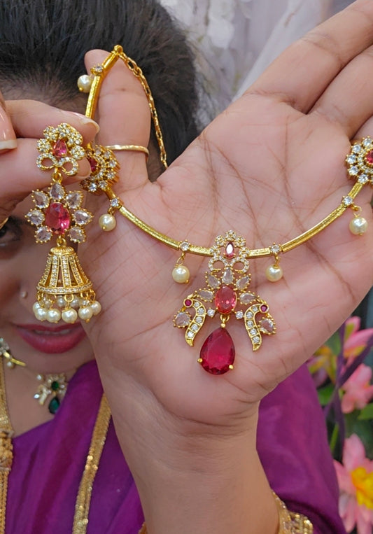 Rubi neck set with earrings code SLS 411J