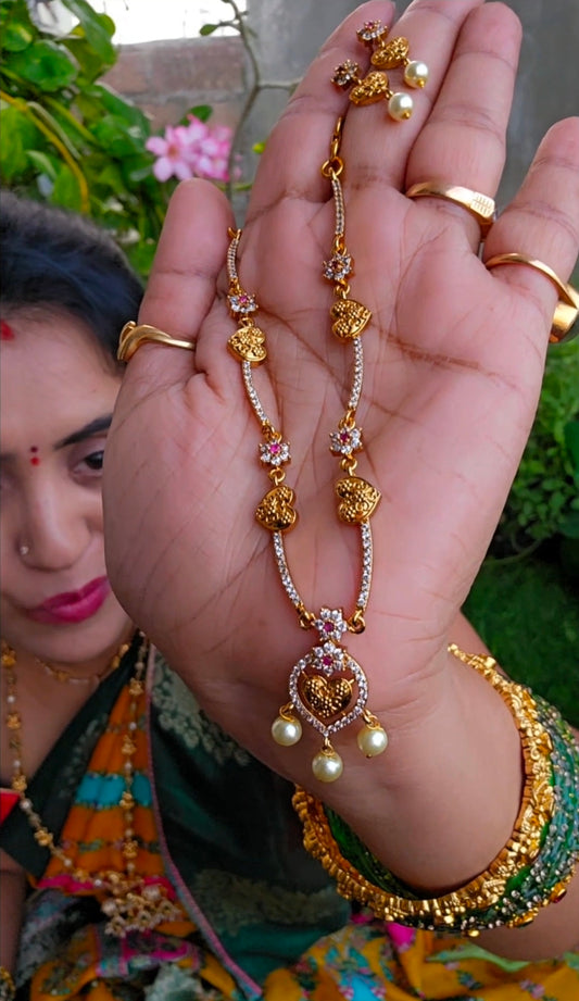 NECK set with earrings code SLS 529J