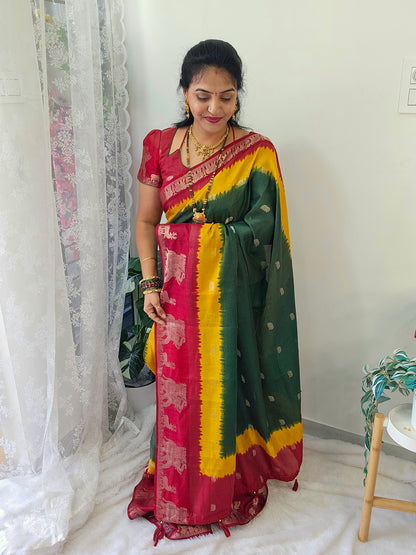 Saree un stiched blouse code SLS 534